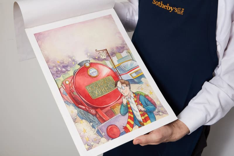 harry potter and the philosophers stone cover art thomas taylor sothebys auction illustration artwork