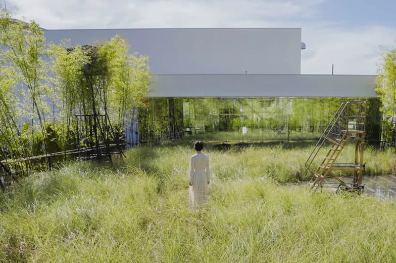 teamLab 'Field of Wind, Rain and Sun’ Exhibition Higashiosaka Info “Enso of the Sun" 'A Cafe in the Field of the Can Can Factory'