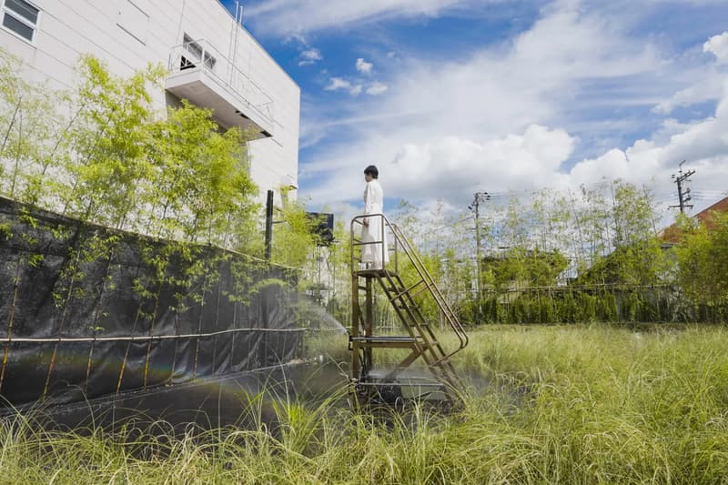 teamLab 'Field of Wind, Rain and Sun’ Exhibition Higashiosaka Info “Enso of the Sun" 'A Cafe in the Field of the Can Can Factory'