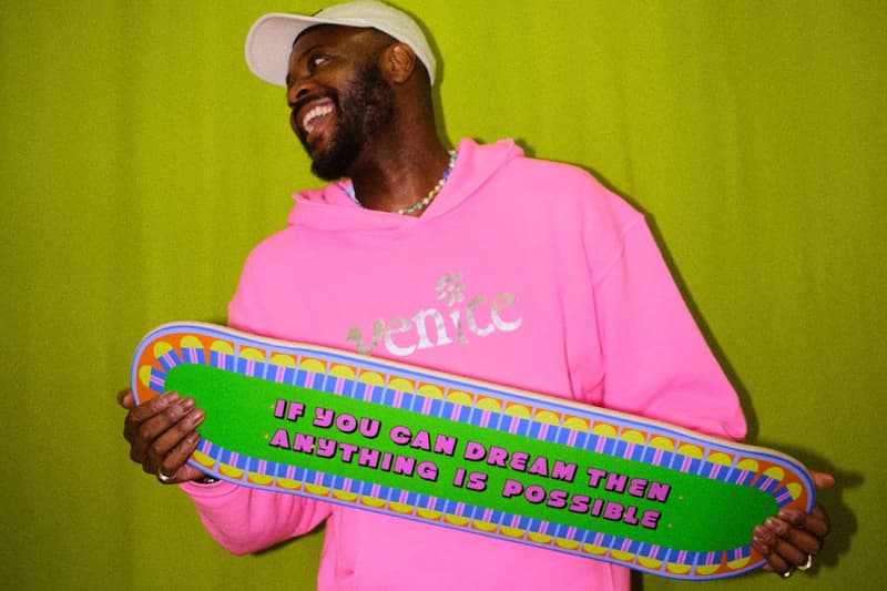 Yinka Ilori Teams Up With THE SKATEROOM capsule collab boards skate triptych design art vibrant artist design buy price release valentines